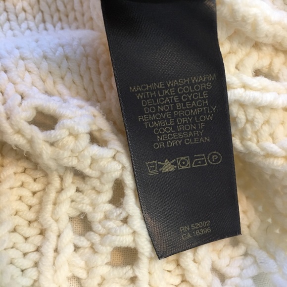 Liz Claiborne Cream Fancy Knit Cardigan, - Picture 10 of 11